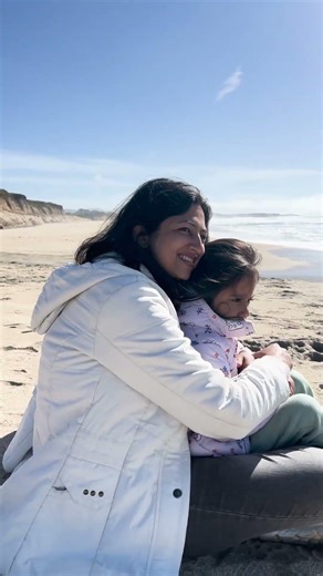 First outing after coming to America - Half moon bay beach #indianinamerica #mountainview