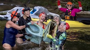 'Old Ladies’ dive underwater for trash to preserve Cape Cod