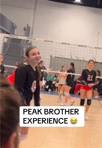 His version of brotherly love 😅 (lindyperry_official/IG) #volleyball #brother #sister #siblings #volleyballgame