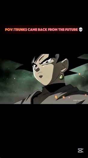 The moment when Future trunks came from the future 😁🙏💀#gokublack #dragonballsuper #fyp