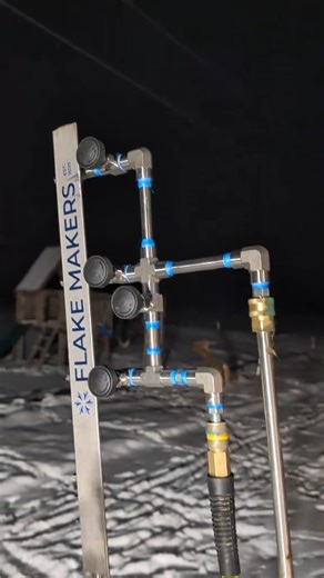 As promised!! Let's make Snow with the Flakemakers snow maker! I got my new compressor and it's time to test this thing out!! This coming weekend I will be setting it up during the day to see how much accumulation we can get. So far I'm really impressed with this thing! (NOTE I should have tightend a few things before using but was to excited and forgot) #diy #snowmaker #snow #outdoors #winter | Modern Homestead