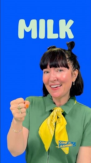 Teach your baby MILK in baby sign 🥛🍼 First Words 4🔄 #kids #english #preschool #toddlers