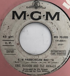 Eric Burdon And The Animals - San Franciscan Nights
