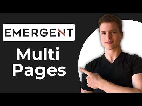 How To Create Multi Page Apps In Emergent AI (Full Guide)