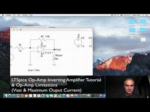 LTSpice on Mac OS X Tutorial: Op-Amp Amplifier Circuit Tutorial & DC Op-Amp Limitations