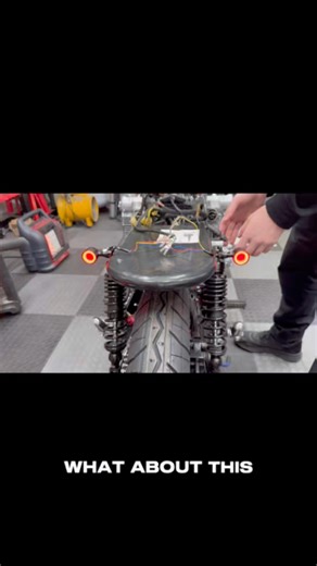 Rear lights wired up - running, brake, and turn signals all in one #motorcycles #motorcycle #honda