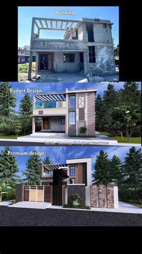 Double Story Home Elevation: Budget vs Premium Design