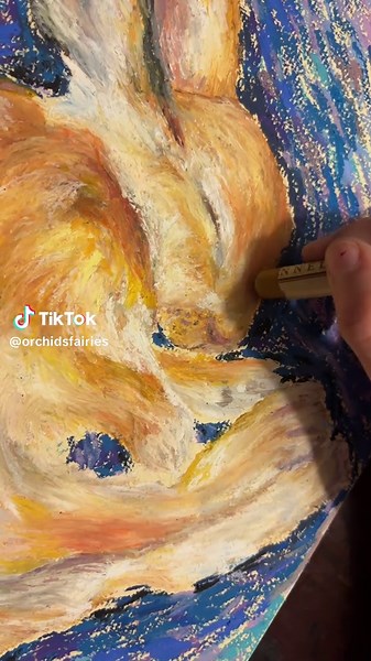 Oil Pastel Drawing Tutorial: Create a Bunny in Impressionism