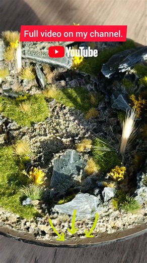 Easy & Realistic Diorama Base | Short tutorial #Diorama #Miniatures #Modeling