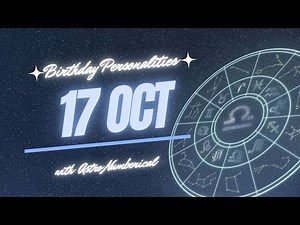 17 October Zodiac Horoscope: Birthday Personality & Traits Revealed