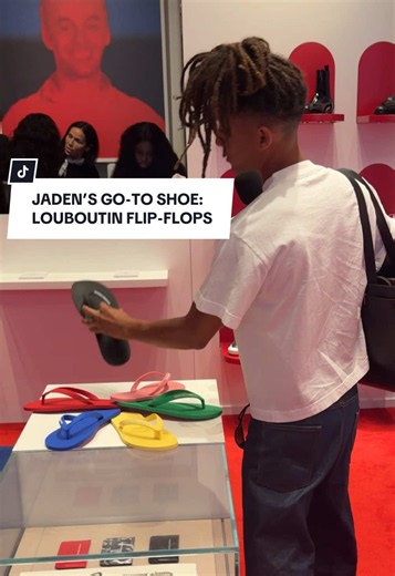 Christian Louboutin flip flops: Jaden Smith’s go-to shoe from FW26