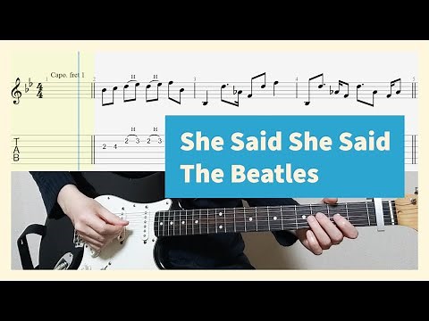 The Beatles - She Said She Said Guitar Cover With Tab