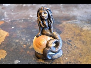 How To Sculpt A Miniature Mermaid On A Seashell In Polymer Clay