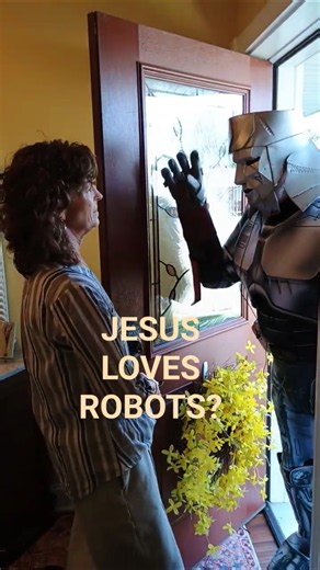 MORMON ROBOT AI autoproselytizer. Door to door monster.