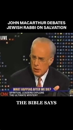 PurityTalk on Instagram: "John MacArthur debates Jewish Rabbi on how a person can be saved. It’s not by our own merit or good works (that’s self-righteousness). We are only saved by grace alone, through faith alone, in Christ alone!"