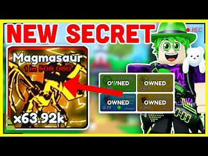 #1, #2 AND #3 Serial NEW Secret Magmasaur… This Is Impossible! Tap Simulator (Roblox)