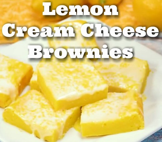 LEMON Cream Cheese BROWNIES ....HELL YES! Full Recipe Here-->http://myincrediblerecipes.com/lemon-cream-cheese-brownies/ | Incredible Recipes