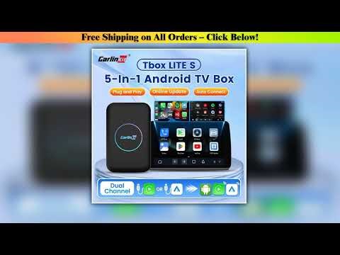 CarlinKit 5-In-1 Lite S Android TV Box CarPlay Ai Box Support Netflix Wireless CarPlay & Android