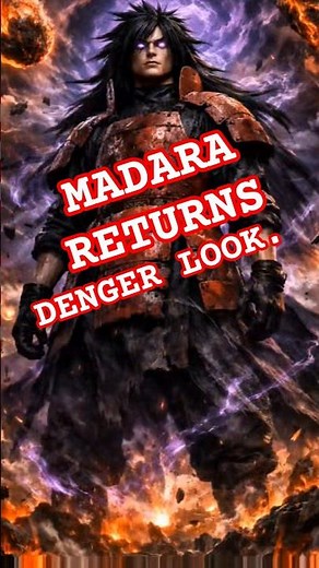 MADARA RETURNS 😈 THE REAL MONSTER | 4K#madara #naruto #narutoshippuden #animeedit #uchiha