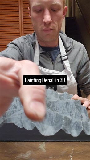 Jared on Instagram: "Got a couple orders for these massive Denali models. It's one of the most fun to paint. The mountain is absolutely covered in snow year round! #denali #denalinationalpark #alaska #scalemodel #paintingprocess"