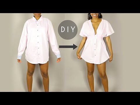 DIY Plunging Button Up Dress (Beginners Sewing)
