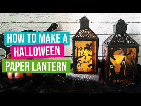 DIY Halloween Paper Lanterns with Cricut | Spooky & Easy Cricut Halloween Craft