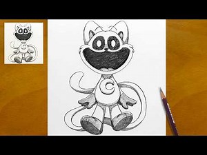 CatNap Drawing Tutorial from Poppy Playtime | Easy to Draw Pencil Sketch
