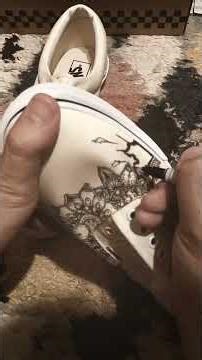 How I draw custom sneaker. #customshoes #vans