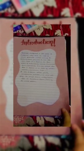 project file on sustainable development easy and beautiful #beautiful subscribe for more ideas