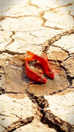 Two Babies Rescue Dying Fish
