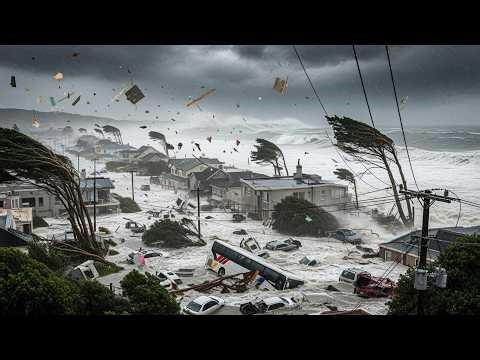 South Africa Destroyed Today! Flooding Storm Surge Damaging Homes, Cars in Garden Route