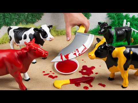 Wadidau..‼️ Simulasi Potong Sapi Kurban & Proses Cesar Sapi Lucu Bareng Gajah & Buaya! --146