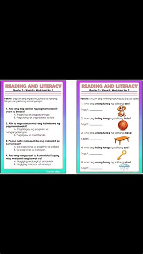 24K views · 77 reactions | Grade 1 - Quarter 3 Week 8 Worksheets #OwnedBy #teachervhivz #bymskerie #OriginalCreation Strictly No Reselling Allowed 殺 | Teacher Vhivz Digital Files | Facebook