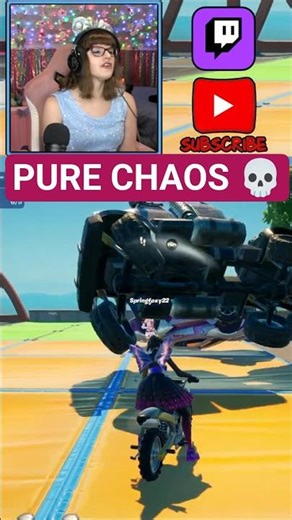 This Fortnite Car Glitch Turned Into PURE CHAOS 💀🤣 #shorts #fortnite #memes