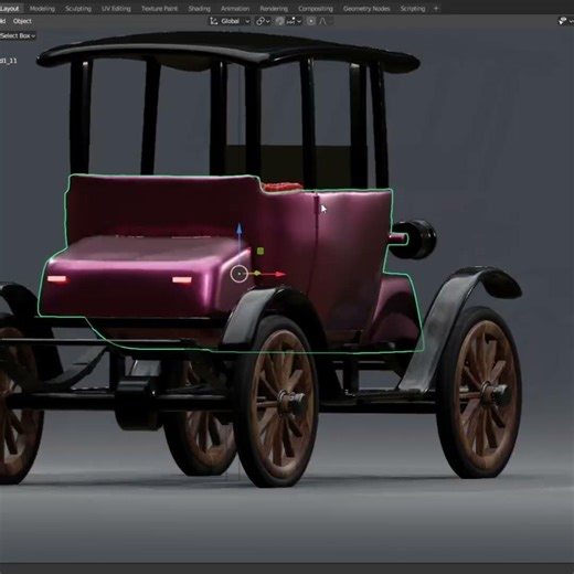 1910 Detroit Electric Model D Brougham collectible