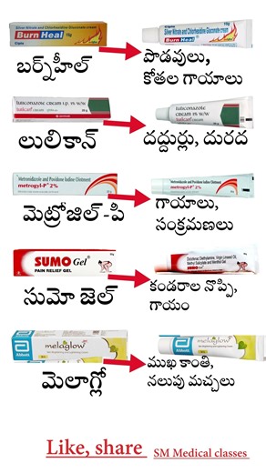 5 Essential cream|Telugu cream|తెలుగూ క్రీమ్|టాప్ 5 క్రీములు & జెల్స్ | వాడుకలు మరియు ప్రయోజనాలు
