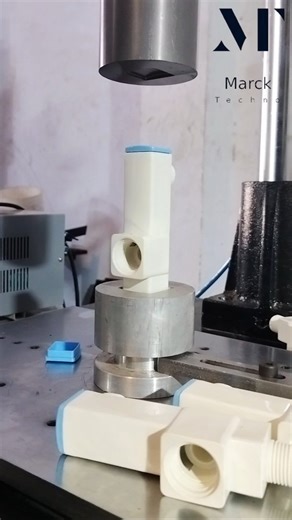 12K views · 121 shares |  You still sealing caps with glue? Time to level up. ⚡ Ultrasonic welding delivers clean, fast, and permanent seals — no residue, no rework. That’s why modern factories trust sound over heat.  Upgrade to smarter welding. Message us to see how it fits your setup. #UltrasonicWeldingMachine #TapCapManufacturing #MarckTechnoMachines #IndustrialAutomation #SmartProduction #SoundWaveSealing #ManufacturingTech | Marck Techno | Facebook