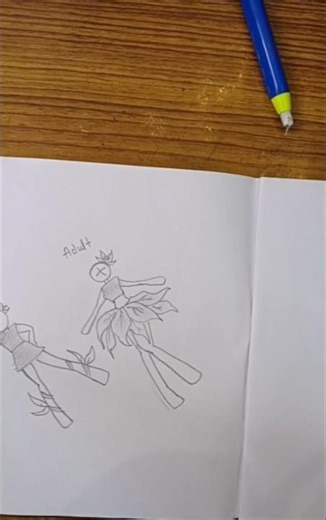 How to draw body stickman nature girl Tutorial#drawing#tutorial #howtodraw #sketch#art