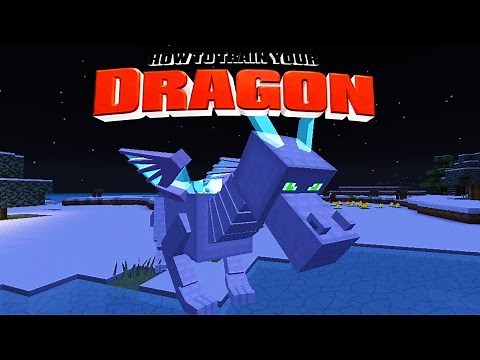 Minecraft - HOW TO TRAIN YOUR DRAGON - Riding the Ice Dragon ! [20]