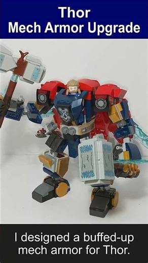 I buffed Thor up and gave him both Mjolnir and Stormbreaker #LEGOMarvel #Avengers #Thor