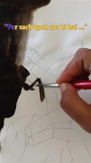 "😱Cigarette Mar rahi hai Insaan ko🚬" #artistrajat #art #cigarette