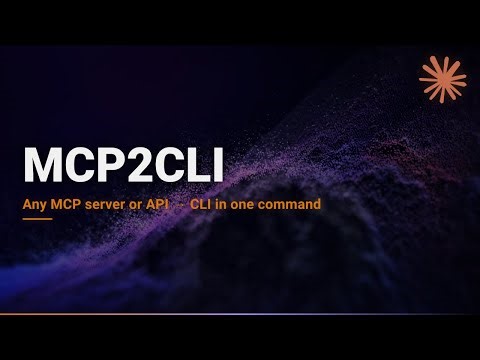 mcp2cli: Turn Any MCP Server or API Into a CLI — 99% Fewer Tokens