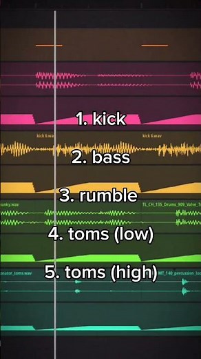 140 BPM Techno Drum Loop ⚡Low End Sample Loop Kick +Rumble +Bass +High Tom +Low Tom #TechnoSamples