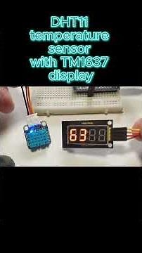 Arduino Nano ATmeag168 DHT11 temperature sensor with TM1637 display