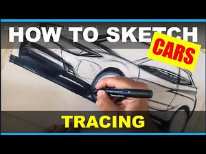Car Sketching Tracing Technique Tutorial