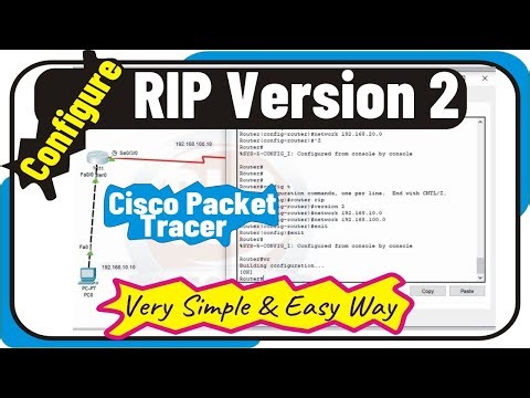 How to Configure RIP Version 2 in Cisco Packet Tracer // CCNA // Networking Lab