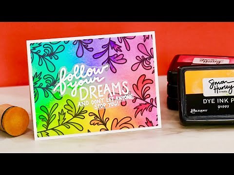 Inked Watercolor Card Making Technique - Inspired By Natasha Foote