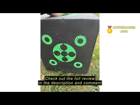 Review VEVOR Archery Target Block, 16"x18" All-Side Bow Target Block, Outdoor Portable Archery Targe