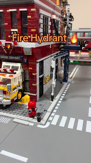Custom LEGO Fire Hydrant Build for AFOLs