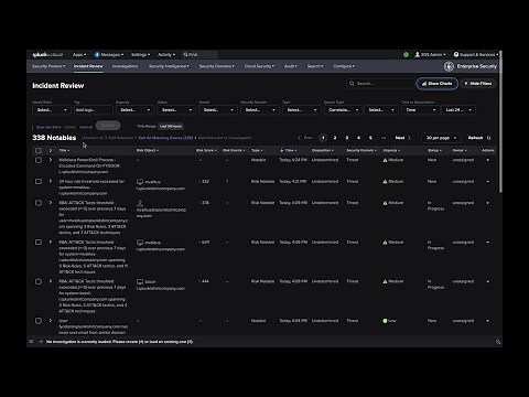 SIEM In Seconds - Splunk ES Overview - Incident Review